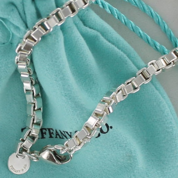 Tiffany & Co. Jewelry - Tiffany Silver Venetian Box Chain Link Bracelet